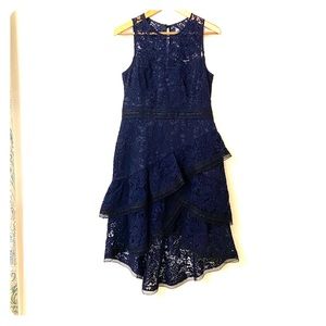 ELIZA J Navy Lace Dress 12